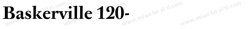 Baskerville 120字体转换